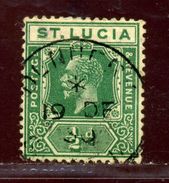 ST LUCIA DENNERY VILLAGE POSTMARK KG5 - St.Lucia (...-1978)