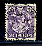 ST LUCIA VIEUX FORT POSTMARK KG6 - St.Lucia (...-1978)