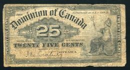 CANADA 1900 25c BANKNOTE - Canada