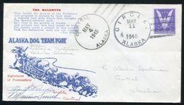 ALASKA DOG POST CENTRAL TO CIRCLE POSTMASTER SIGNED! - Arctic Expeditions