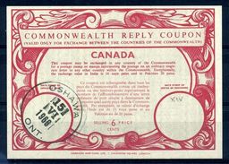 CANADA 1966 COMMONWEALTH REPLY COUPONS - Reply Coupons