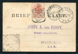 ORANGE FREE STATE POSTAL STATIONERY TRANSVAAL RAILWAYS - Orange Free State (1868-1909)