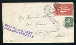 CANADA GEORGE 5TH SPECIAL DELIVERY COVER MONTREAL 1930 - Eilbriefmarken