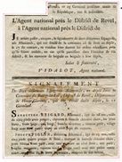 FRANCE 1795 REVEL TO BEZIERS ARMY DESERTERS SPAIN GERMANY - Sellos De Guerra