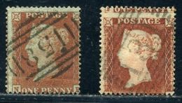GB LINE ENGRAVED 1854 1d RED-BROWN - Used Stamps