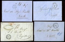 LEVANT AUSTRIA POST OFFICE 1852-69 GROUP OF COVERS - Levant Autrichien