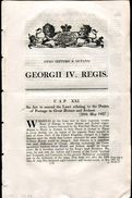 GREAT BRITAIN GEORGE 4th POSTAGE RATES IRELAND 1827 - ...-1840 Préphilatélie