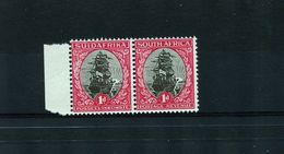 SOUTH AFRICAN GEORGE FIFTH SHIP DARMSTADT TRIAL MARGINAL PAIR DIX 69 - Unclassified