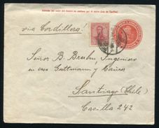 ARGENTINA STATIONERY TO CHILE 1909 - Cartas & Documentos