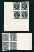 CANADA PRINCE EDWARD ISLAND QUEEN VICTORIA PROOF IMPRESSIONS BLOCKS OF FOUR - Ongebruikt