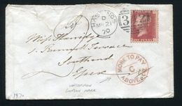 GB 1870 POSTAGE DUE RARE LONDON POSTMARK - Covers & Documents