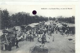 PAS DE CALAIS - 62 - BARLIN - Grande Place Un Jour De Marché - Top Animation - Barlin