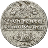 Monnaie, Allemagne, République De Weimar, 50 Pfennig, 1922, Karlsruhe, TTB - 50 Rentenpfennig & 50 Reichspfennig