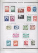 Nations Unies - Collection Vendue Page Par Page - Neufs * Avec Charnière - TB - Collections, Lots & Séries