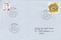 5754FM- GRAND DUKE HENRI, MERRY CHRISTMAS, STAMPS AND SPECIAL POSTMARK ON COVER, 2011, LUXEMBOURG - Cartas & Documentos
