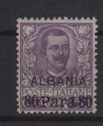 1907 Levante 80 Pa. Su 50 C. Viol MNH Ottima Centratura - Albanien