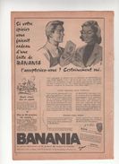 Publicité BANANIA 1959 - Schokolade