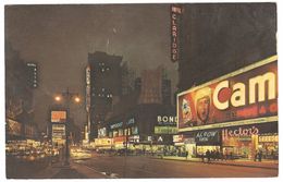 New York - Broadway / Time Square - 1965 - Hotel Claridge - Hotel Astor - Hector's - Advertising - Broadway