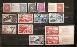 LOT ALGERIE -  13 TIMBRES NEUF ** POUR CERTAINS PETTES TACHES DE ROUILLE SUR GOMME - VOIR SCANN - Collezioni & Lotti