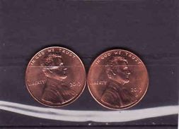 United States, 2 X 1 Cent Lincoln 2013 + 2013 D - 1959-…: Lincoln, Memorial Reverse