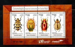 COSTA RICA, 2017,  INSECTS- BEETLES, M/S, MNH** - Unclassified