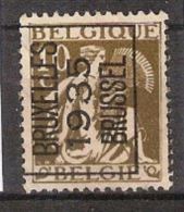 TYPO Nr. T295A Met Variëteit " E Van BELGIQUE Tegen Kader " ; Staat Zie Scan ! - Typos 1932-36 (Cérès Et Mercure)