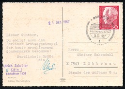 A6560 - Alte Postkarte - Sonderstempel Berlin 1967 Berlin TOP - Franking Machines (EMA)