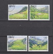 Liechtenstein  Gestempelt  1383-1386 Weidealpen Postpreis CHF 4,95 - Oblitérés