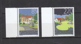 Liechtenstein  **  1387-1388 Ortsbildschurz Postpreis CHF 3,05 - Neufs