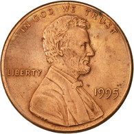 Monnaie, États-Unis, Lincoln Cent, Cent, 1995, U.S. Mint, Philadelphie, TTB+ - 1959-…: Lincoln, Memorial Reverse