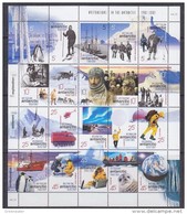 AAT 2001 Australians In The Antarctic 20v In Sheetlet ** Mnh (F5749) - Nuevos