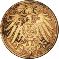 Monnaie, GERMANY - EMPIRE, Wilhelm II, Pfennig, 1896, Stuttgart, TTB, Cuivre - 1 Pfennig