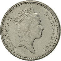 Monnaie, Grande-Bretagne, Elizabeth II, 5 Pence, 1990, SUP, Copper-nickel - 5 Pence & 5 New Pence