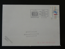 80 Somme Amiens Expedition Polaire Au Pole Nord 1989 - Flamme Sur Lettre Postmark On Cover - Expéditions Arctiques