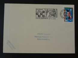 82 Tarn Et Garonne Castelsarrasin Abbaye Abbey 1998 - Flamme Sur Lettre Postmark On Cover - Abadías Y Monasterios