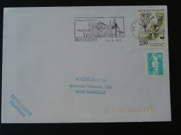 88 Vosges Moyenmoutier Abbaye - Flamme Sur Lettre Postmark On Cover - Abadías Y Monasterios