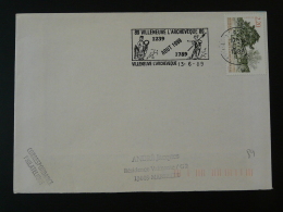89 Yonne Villeneuve L'Archeveque Revolution Francaise 1989 - Flamme Sur Lettre Postmark On Cover - Rivoluzione Francese