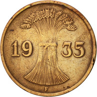 Monnaie, Allemagne, République De Weimar, Reichspfennig, 1935, Stuttgart, TTB - 1 Renten- & 1 Reichspfennig
