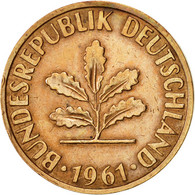 Monnaie, République Fédérale Allemande, 2 Pfennig, 1961, Hambourg, TTB+ - 2 Pfennig