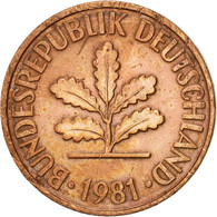 Monnaie, République Fédérale Allemande, 2 Pfennig, 1981, Munich, TTB+, Copper - 2 Pfennig