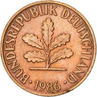 Monnaie, République Fédérale Allemande, 2 Pfennig, 1986, Stuttgart, TTB+ - 2 Pfennig