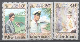 The Gilbert Islands 1977 Yvert 41-43, 25th Anniv. Of Her Majesty Queen Elizabeth II Ascension To The Throne - MNH - Gilbert- En Ellice-eilanden (...-1979)