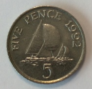 Guernesey 5 Pence 1992 - Guernsey