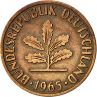 Monnaie, République Fédérale Allemande, 2 Pfennig, 1965, Munich, TTB, Bronze - 2 Pfennig
