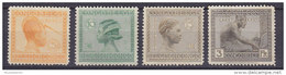 Belgium Congo 1923/24 Mi. 66-68, 75 Ubangi-Häuptling, Baluba-Frau, Babuende-Frau, Kautschuk-gewinnung MNG - Unused Stamps