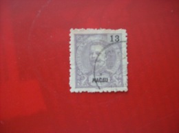 Portugal- Macao: Timbre N° 136 (YT) Oblitéré,  Charnière - Used Stamps