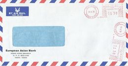 Hong Kong 1978 Victoria European Asian Bank Meter Franking Pitney Bowes-GB “5340” U 701 Cover. New U Number! - Brieven En Documenten