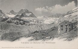 AK Trift Hotel Berggasthaus Trifthütte Gletscher Glacier Wellenkuppe A Zermatt Täsch Randa Schweiz Suisse Wallis VS - Randa