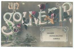 Delcampe - CPA FANTAISIE UN SOUVENIR, CHICOREE PROTEZ - DELATRE, CAMBRAI, NORD 59 - Cambrai