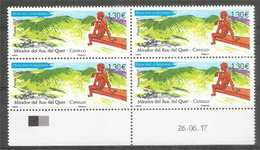 Mirador Unique En Andorre,“Roc Del Quer“ Surplombe à Plus De 500 M De Hauteur Le Village De Canillo.Bloc De - Unused Stamps